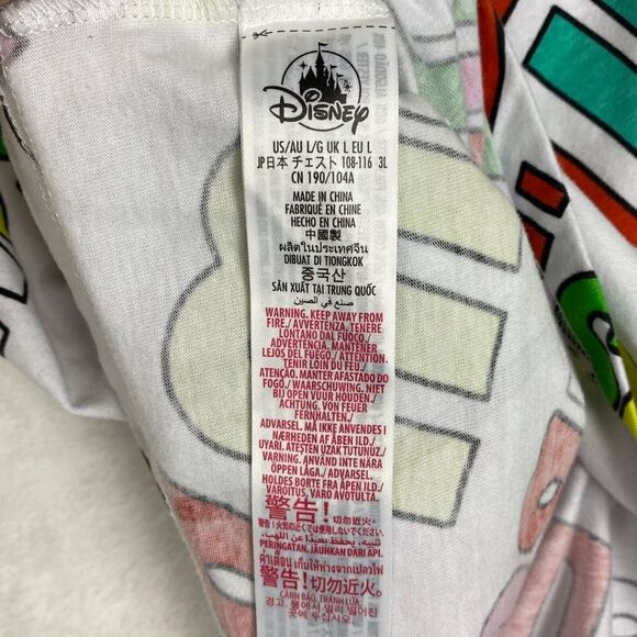 Disney Tank Top Adult Large White Multicolor Disney World Print Sleeveless Top - Picture 8 of 10